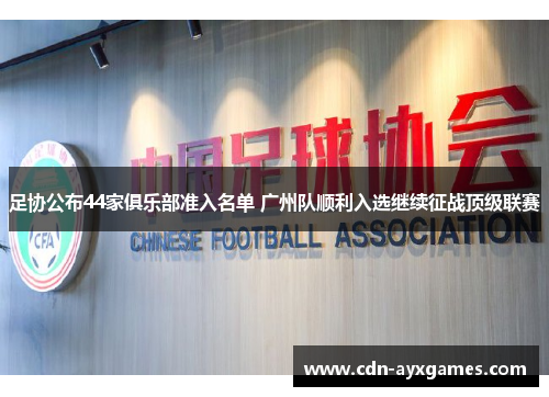 足协公布44家俱乐部准入名单 广州队顺利入选继续征战顶级联赛 足协公布44家俱乐部准入名单 广州队顺利入选继续征战顶级联赛
